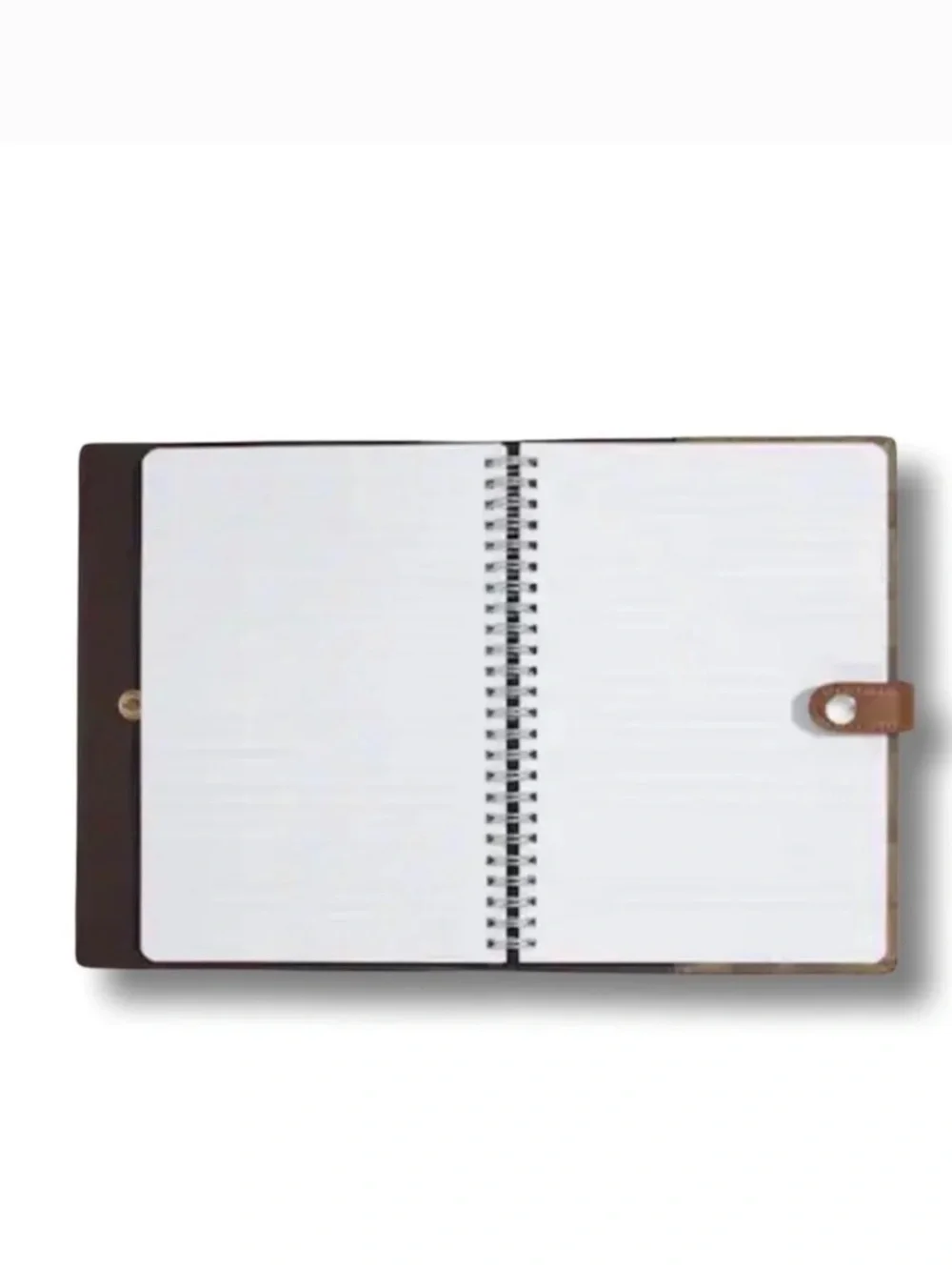 Coach Signature Canvas Notebook Journal Khaki Leather Snap NWT